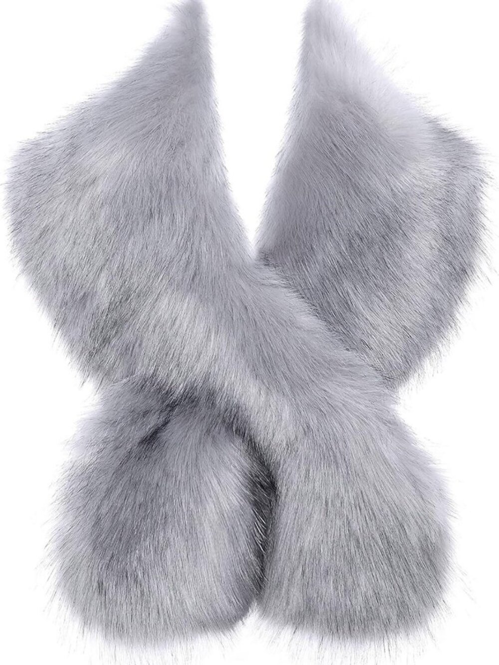 Chic Faux Fur Shawl Wrap for Evening Parties, Weddings & Bridal Cover Up